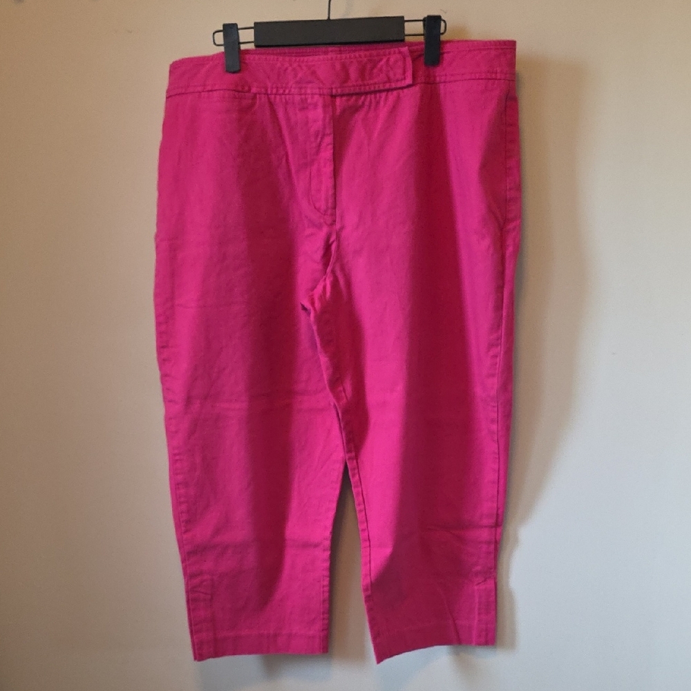 Talbots Bright Hot Pink Capri Pants